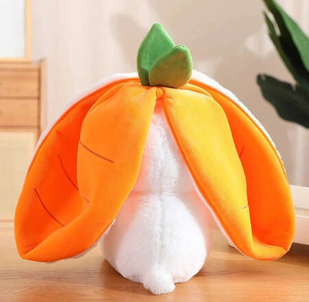 Surprise stuffed animal - Rabbit, carrot or strawberry - 35 cm